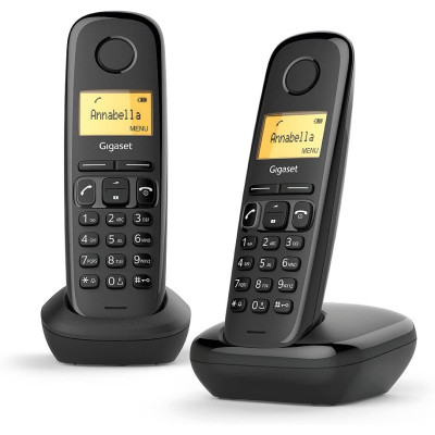 123 HOME PHONE A170 DUO WIRELESS BLACK