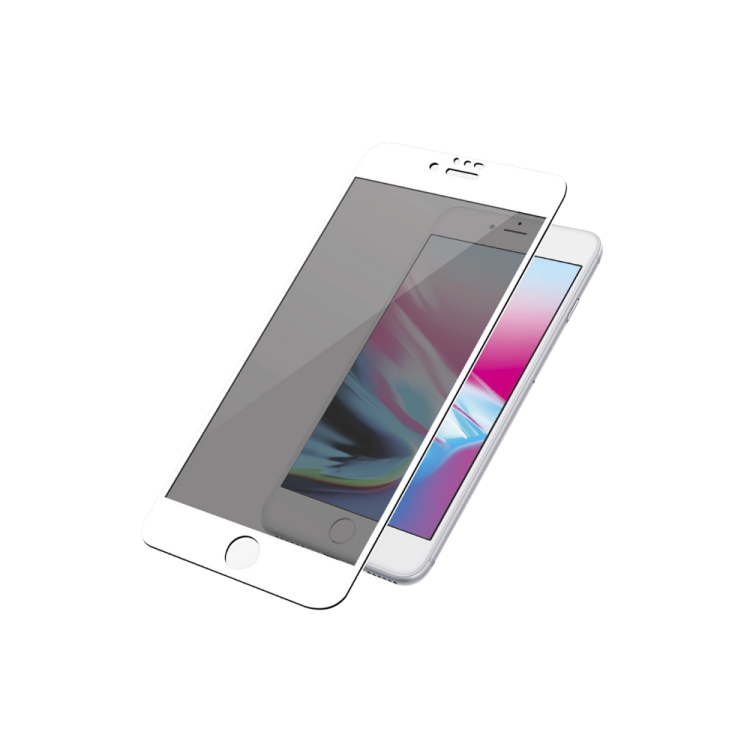 TEMPERED GLASS FOR IPHONE 6 / 6S / 7/8 PLUS WHITE PRIVACY