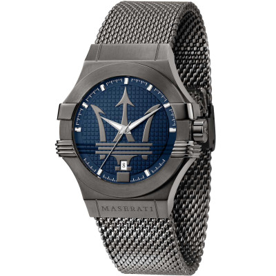 MEN'S WATCH POTENZA 42 MM ANTHRACITE AND BLUE STEEL